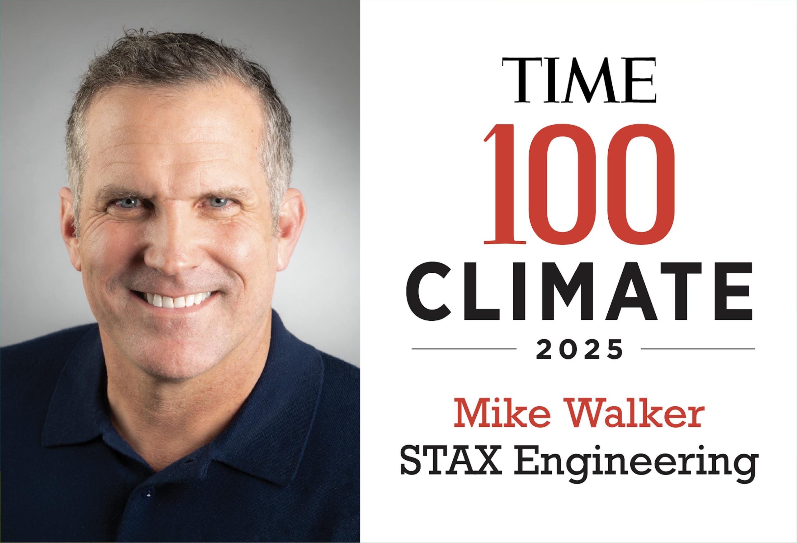 STAX Engineering CEO Michael Walker Named to 2025 TIME100 Climate List